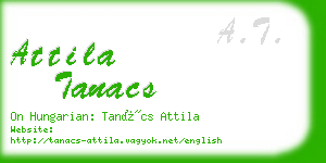 attila tanacs business card